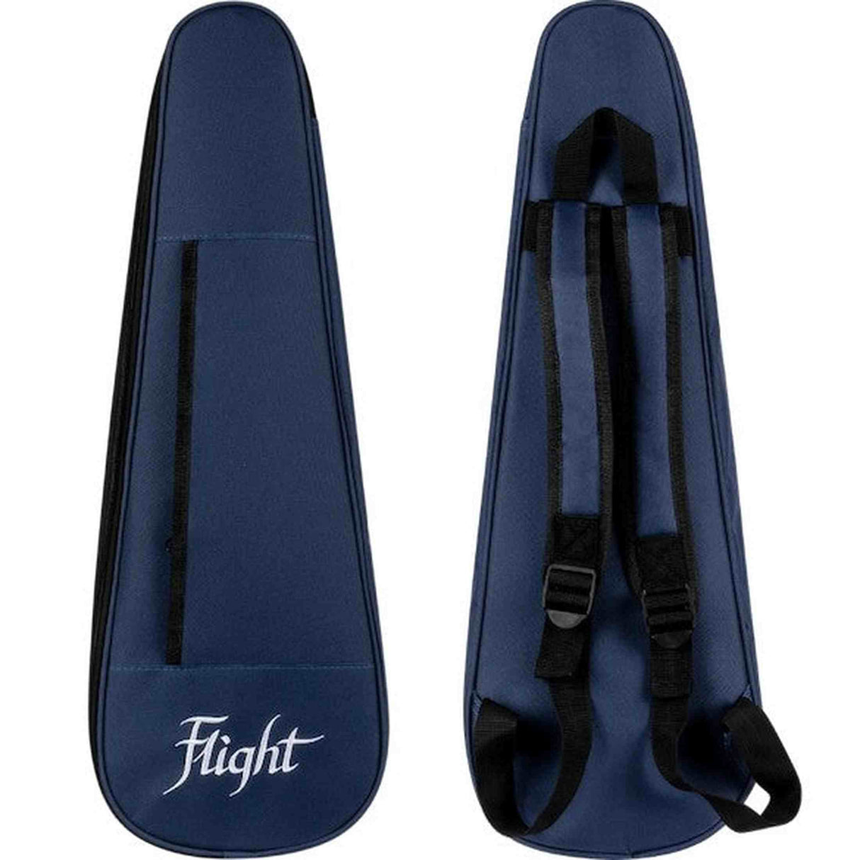 Flight Iris Tinta Tenor TDB Ukulele met All Solid Mahogany Body, Rosewood Toets en Fluorocarbon Snaren, Transparent Blue