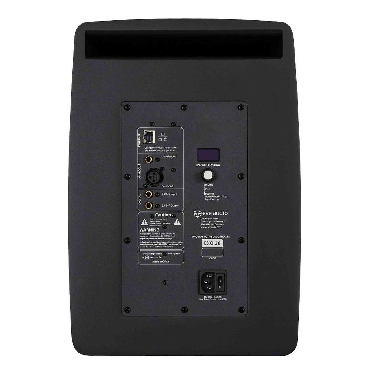 EVE Audio EXO 28 actieve 2-weg studiomonitor 8 inch 280W 37Hz-24kHz 120dB