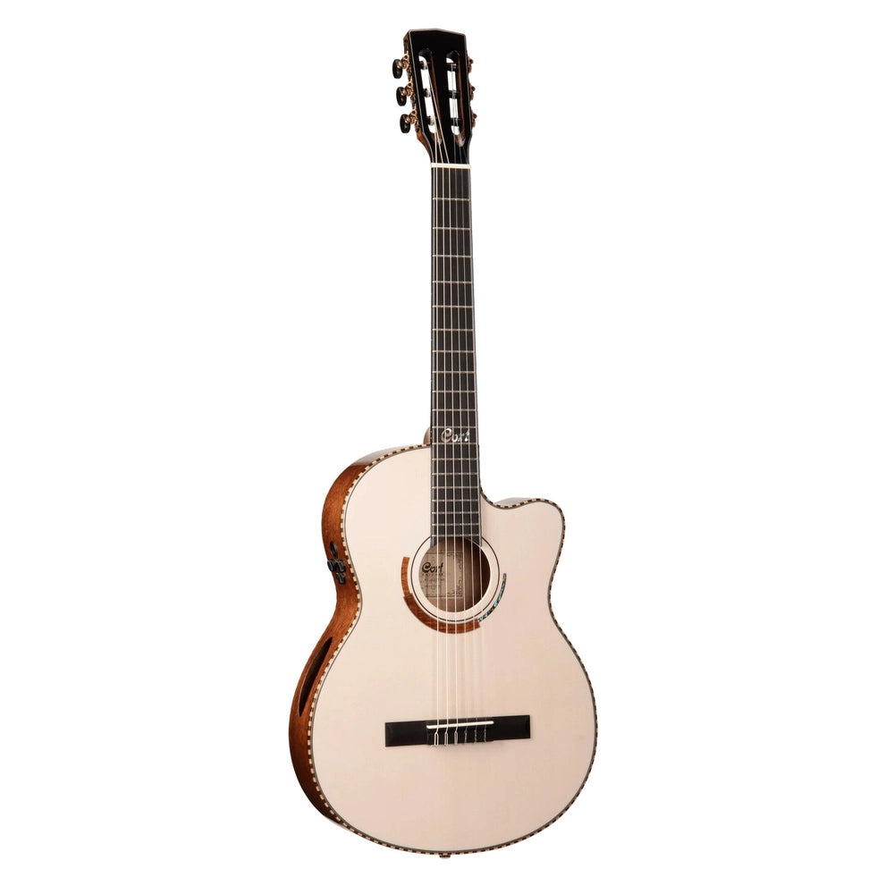 CORT COSOLWBLC Klassieke gitaar,SOLENCANTO Nylon,White BlondeGloss,voorversterke