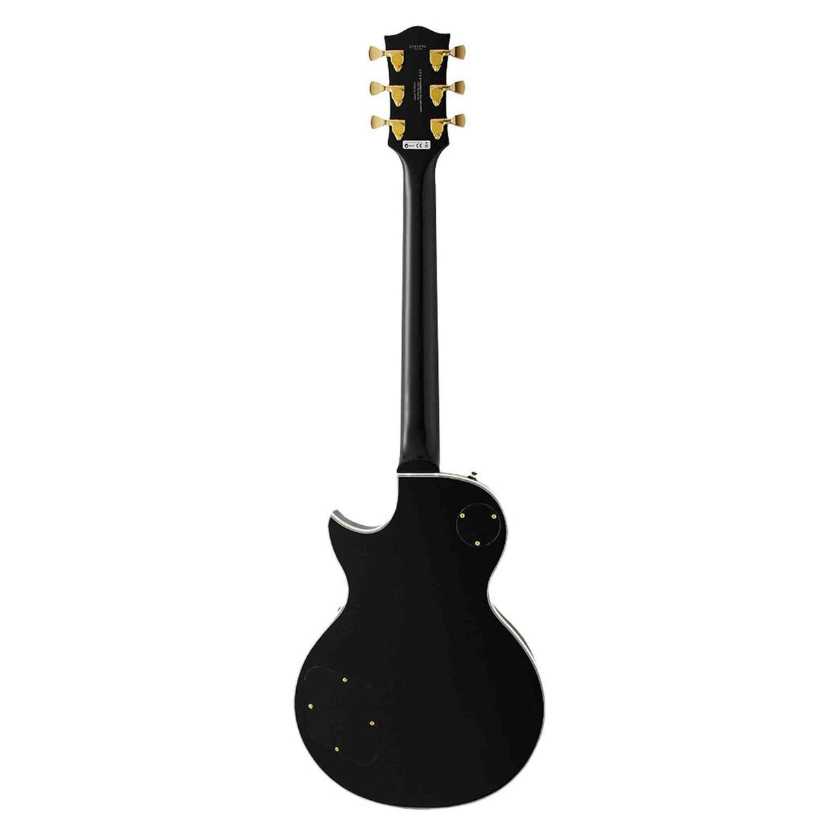 FGN Neo Classic LC10 elektrische gitaar Black, Alnico 5 humbuckers, gouden hardware, met gigbag