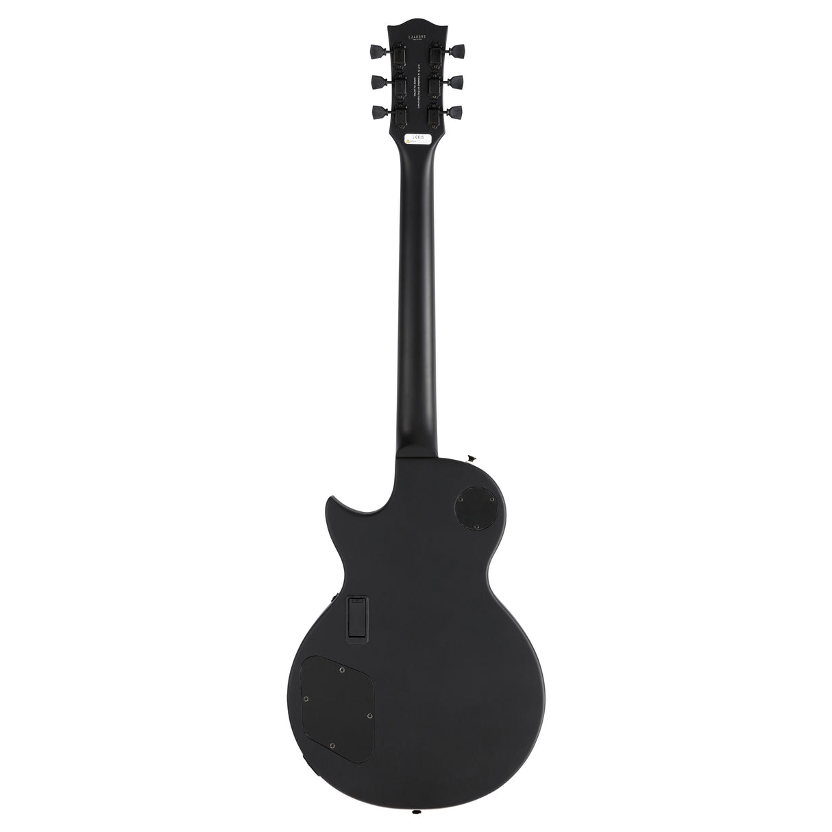 FGN Neo Classic LS10 elektrische gitaar Matte Black, EMG 81 en 85, met gigbag