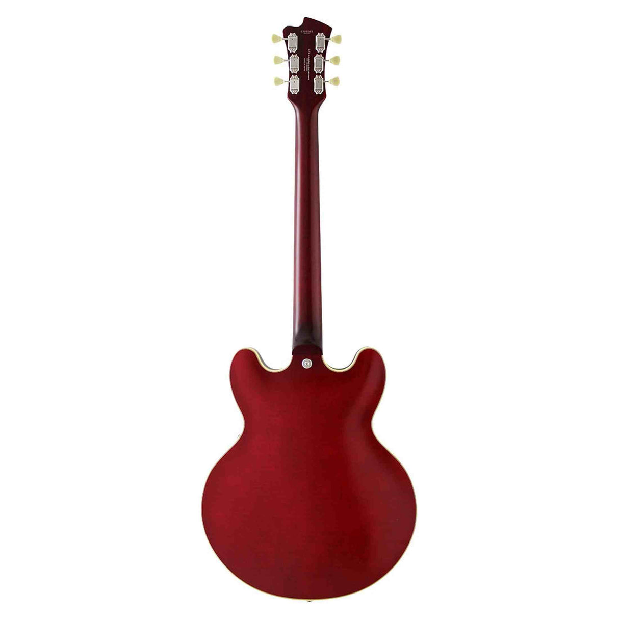 FGN Masterfield Semi HH elektrische gitaar Cherry, Flamed Maple Top, Alnico 3 humbuckers, met koffer