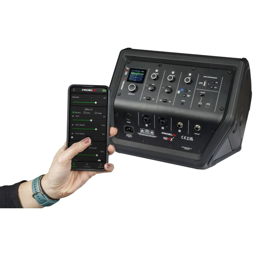 Proel FREEPROX draadloze accu PA speaker 400W