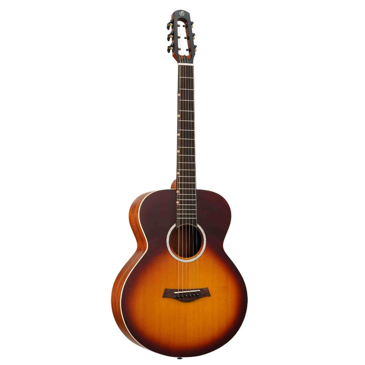 Flight PIXI TSB Reisgitaar met Massief Sparren Bovenblad Transparent Sunburst