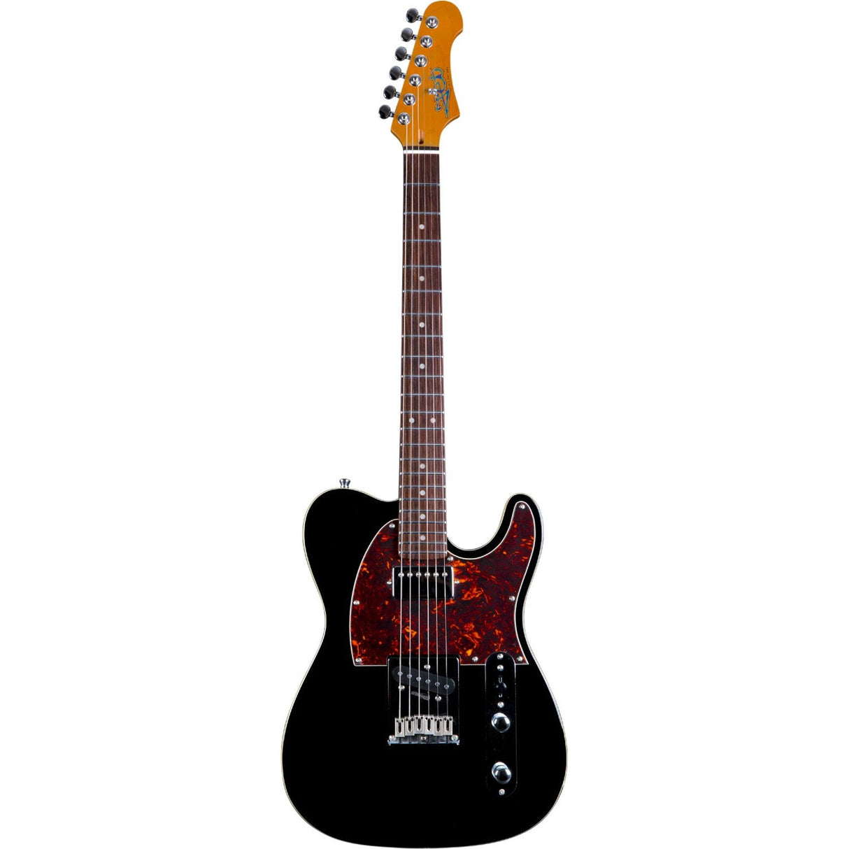 JET JT-350 BK R T-style Elektrische Gitaar SH Alnico Wilkinson Brug Rosewood Toets Zwart