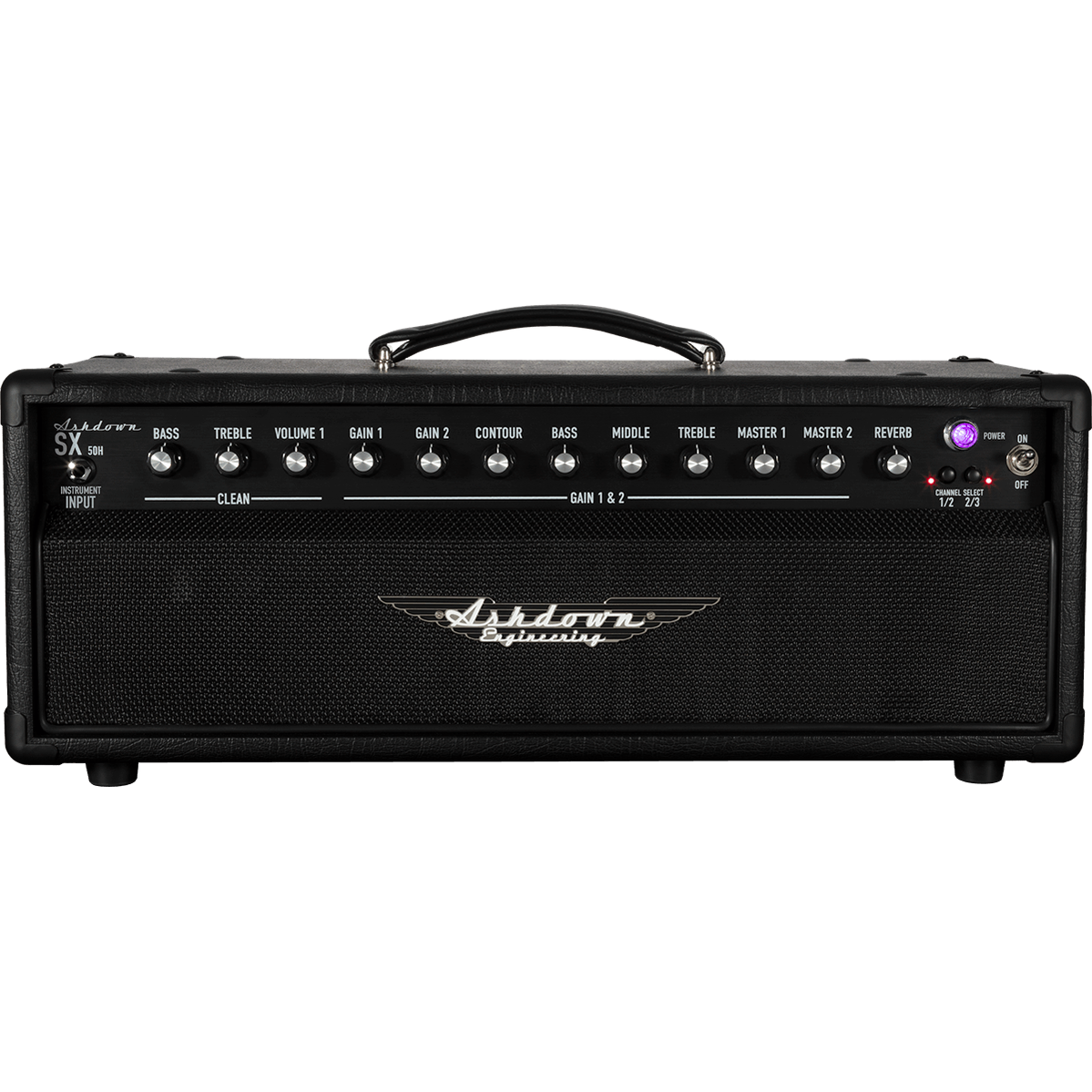 Ashdown SX-50H Buisversterker Top 50W met 3 Kanalen, Reverb en 4-bands EQ