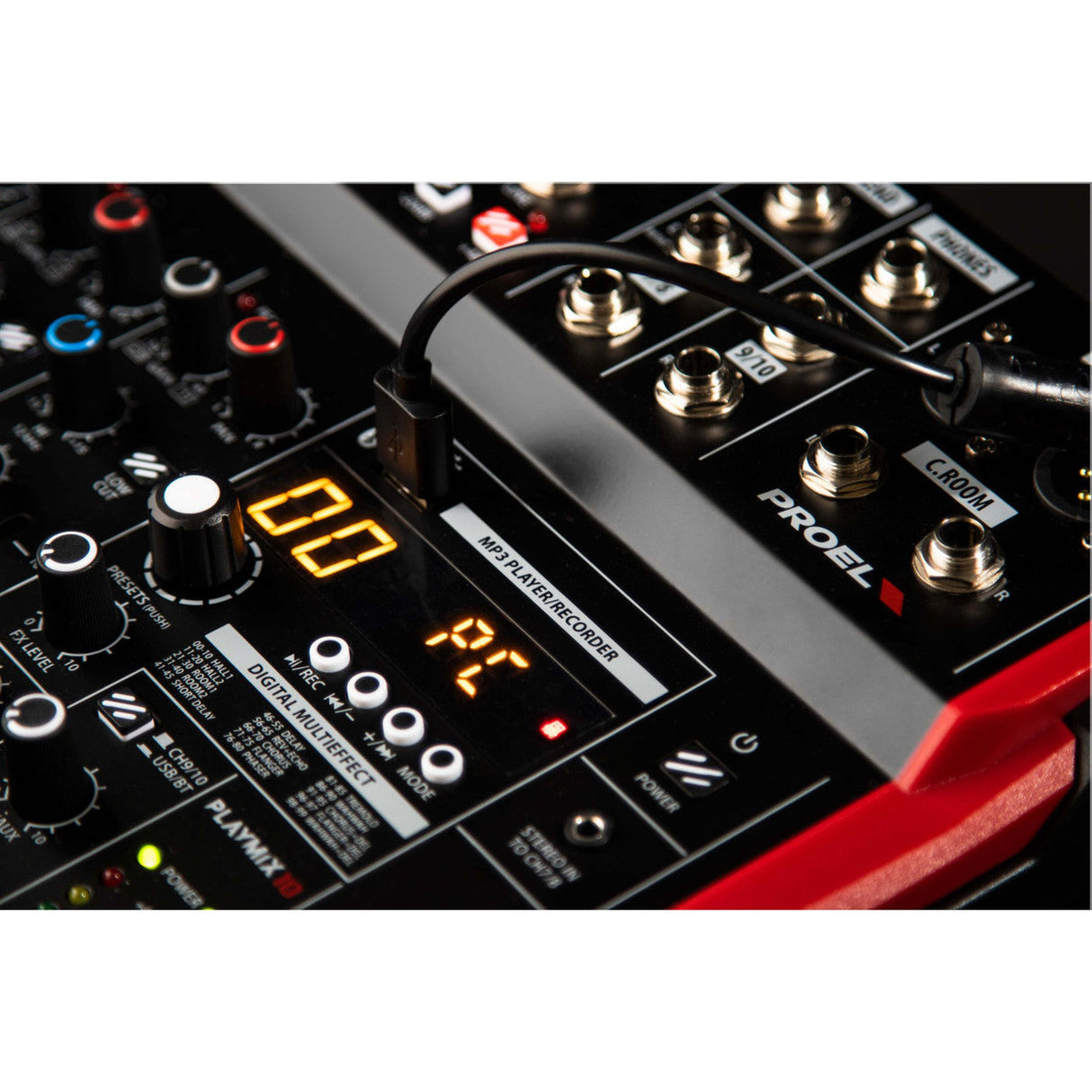 Proel PLAYMIX6 6-kanaals mixer met DSP, USB en Bluetooth