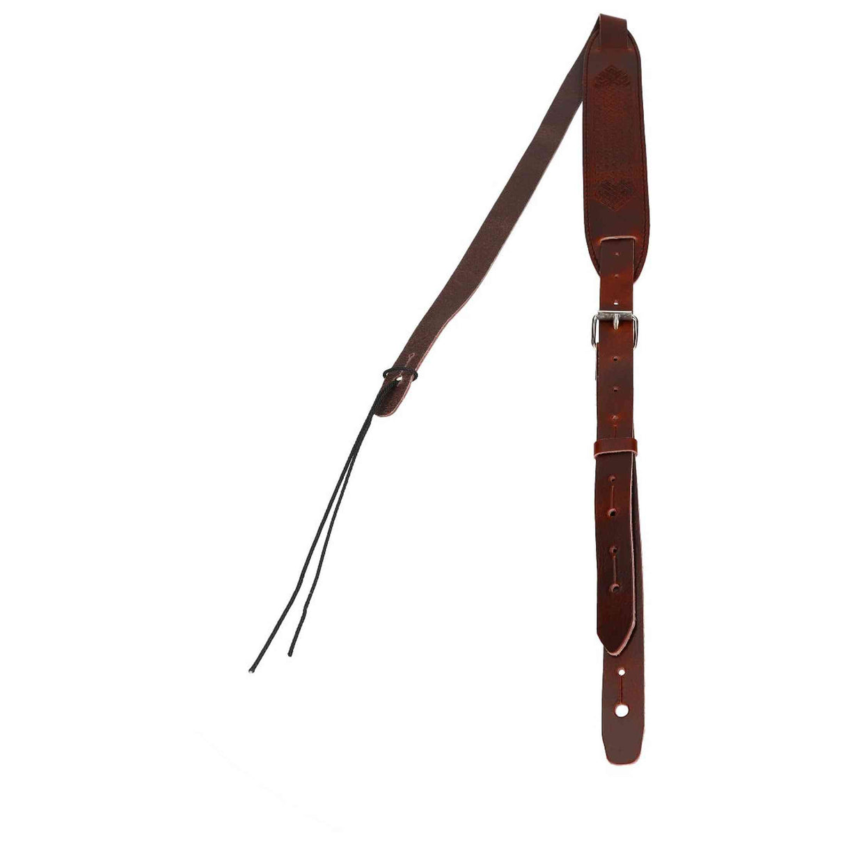 Flight S58 Bruine Leren Ukulele Strap EU Handgemaakt met Verstelbare Lengte