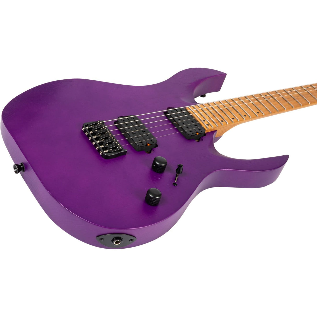 Spira S-600 APP Elektrische Gitaar Swamp Ash Purple met Stainless Steel Frets