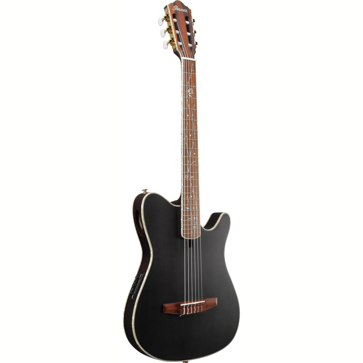 Ibanez TOD10N TKF Tim Henson Signature elektro-akoestische gitaar Transparent Black Flat