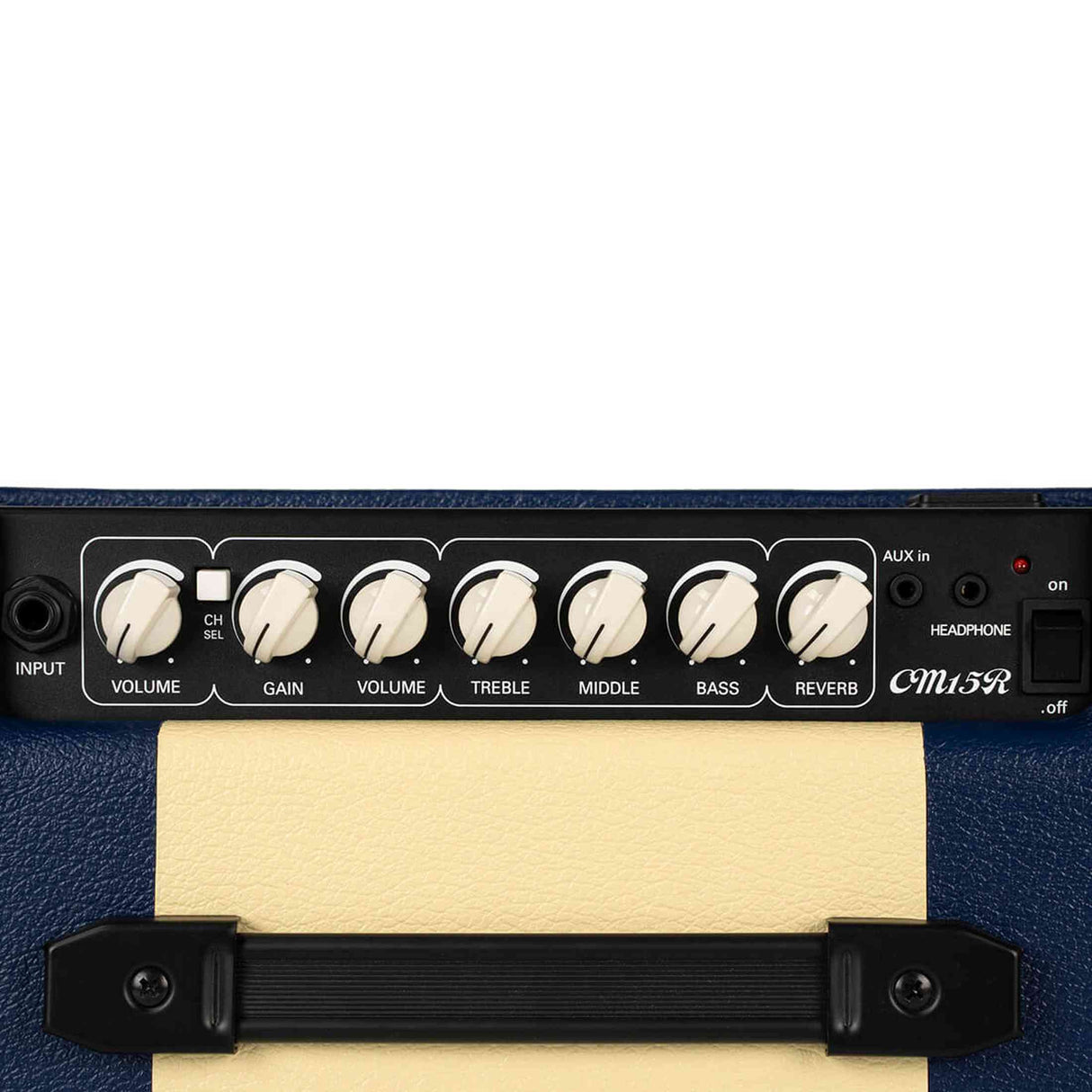 Cort CM15RDB 15W Gitaarversterker met 8 inch Speaker, Reverb en 2 Kanalen Dark Blue