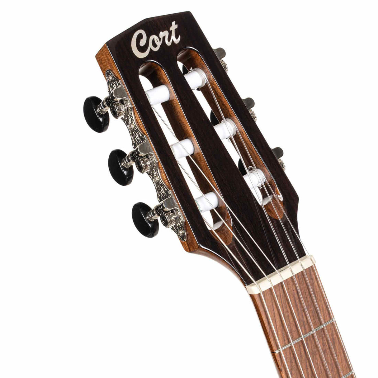 Cort Sunset Nylectric II BK Nylon Elektrische Gitaar Solid Sitka Spruce met Fishman S-Core Pickup Zwart