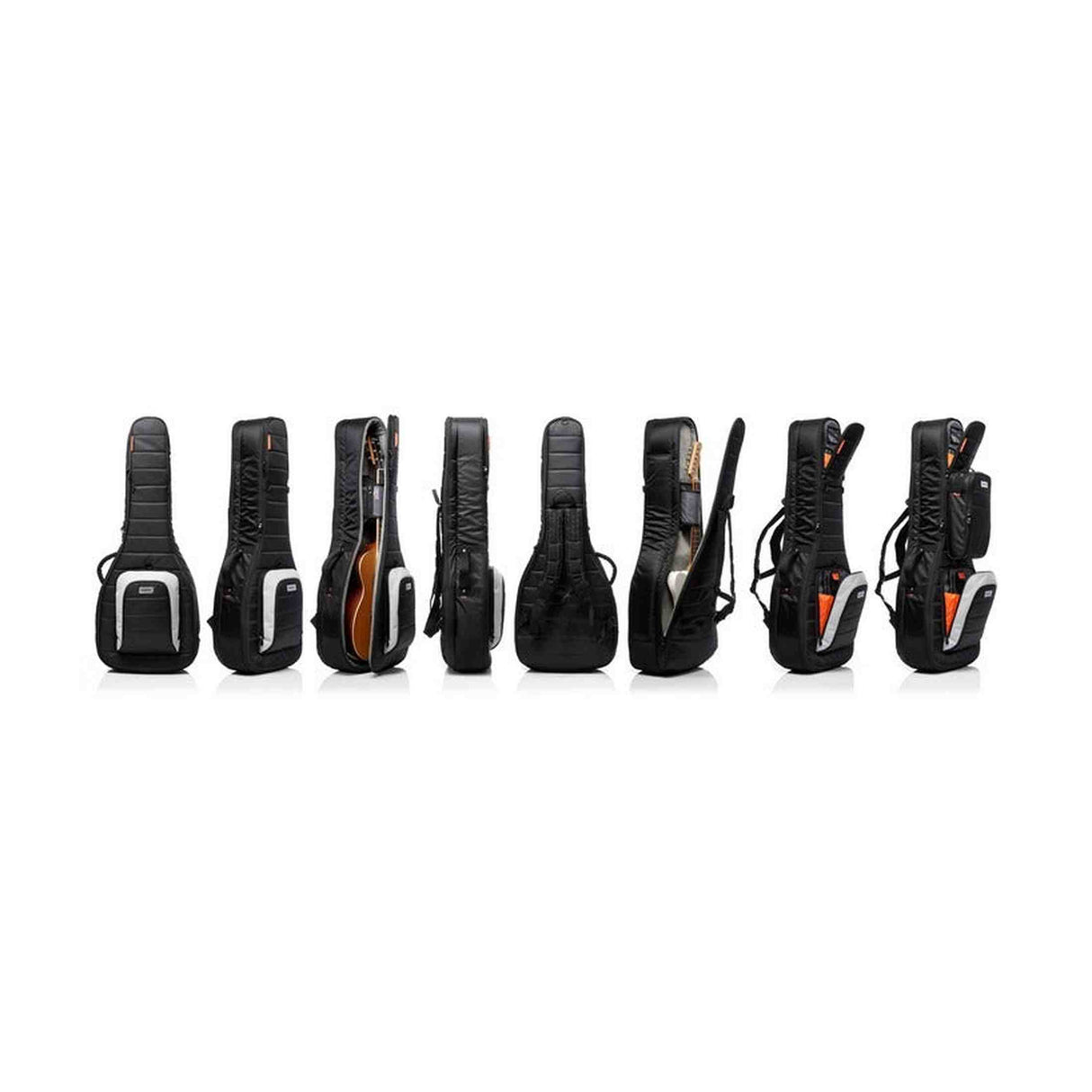 MONO Classic Dual Acoustic Electric Guitar Case Black gigbag voor elektrische en akoestische gitaar met Headlock systeem