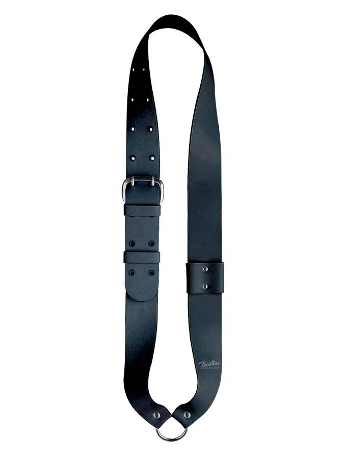 Boston SB-10-B Bandelier voor kleine trom, leder, zwart