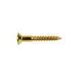 Boston WS-04-G screw, 3,5x25mm, 12pcs, oval countersunk, gold