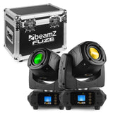 BeamZ Fuze75S LED Spot Moving Head Set van 2 in Flightcase
