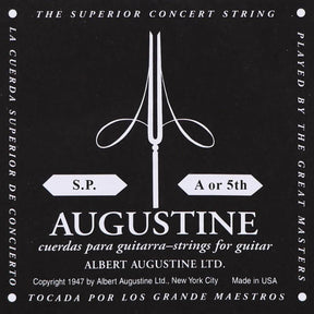 Augustine AUBLK-5 A-5 snaar, silverplated wound nylon, light tension