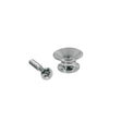 Boston EP-L-N strap buttons, metal, with screw, v-model, diameter 14mm, 2-pack, nickel
