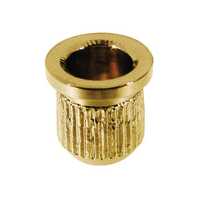 Boston TB-07-G string ferrules, Teaser, 8,2mm diameter x 9,5mm, 6-pack, gold