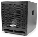 VONYX VX1000BT 1000W 2.2 Actieve Speakerset met Dubbele 10 inch Subwoofers en Bluetooth