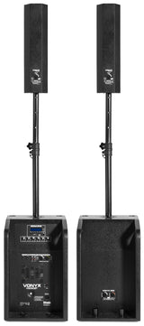 VONYX VX1050BT 1150W 2.2 Actieve Speakerset met Dubbele 12 inch Subwoofers en Bluetooth