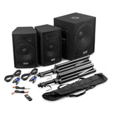 VONYX VX1015BT 1000W 2.1 Actieve Speakerset met 15 inch Subwoofer, Bluetooth en 10 inch Satellietspeakers