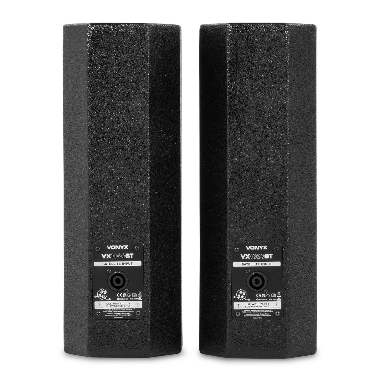 VONYX VX1020BT 1050W 2.2 Actieve Speakerset met Dubbele 10 inch Subwoofers en Bluetooth