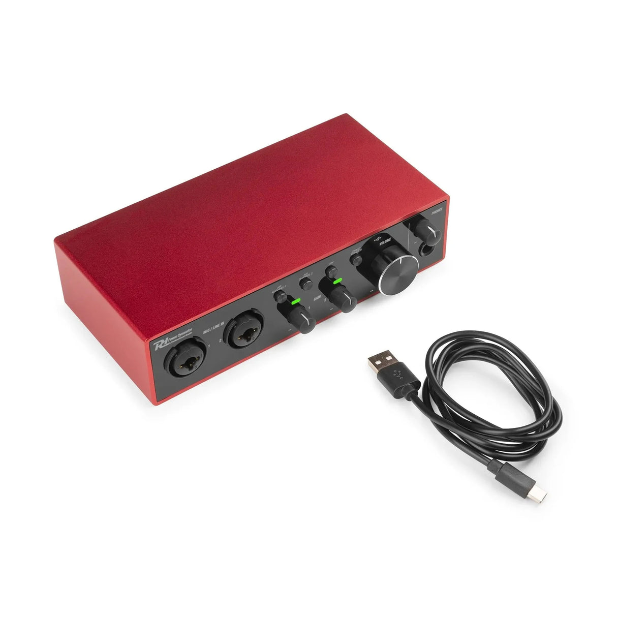 Power Dynamics PDX22 PDX Series USB Audio Interface - 2 ingangen 24 bit 192 kHz