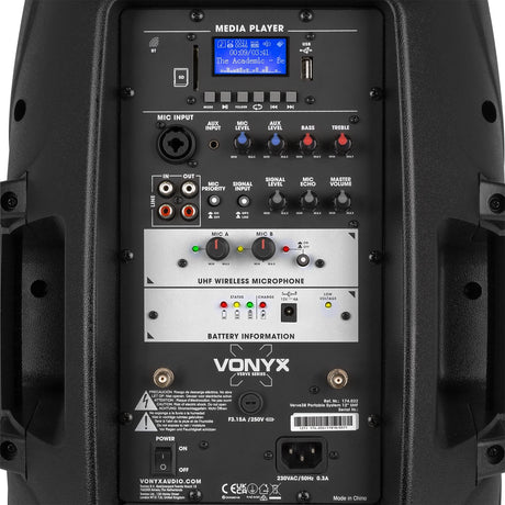 Vonyx Verve38 Draagbaar geluidssysteem 12”