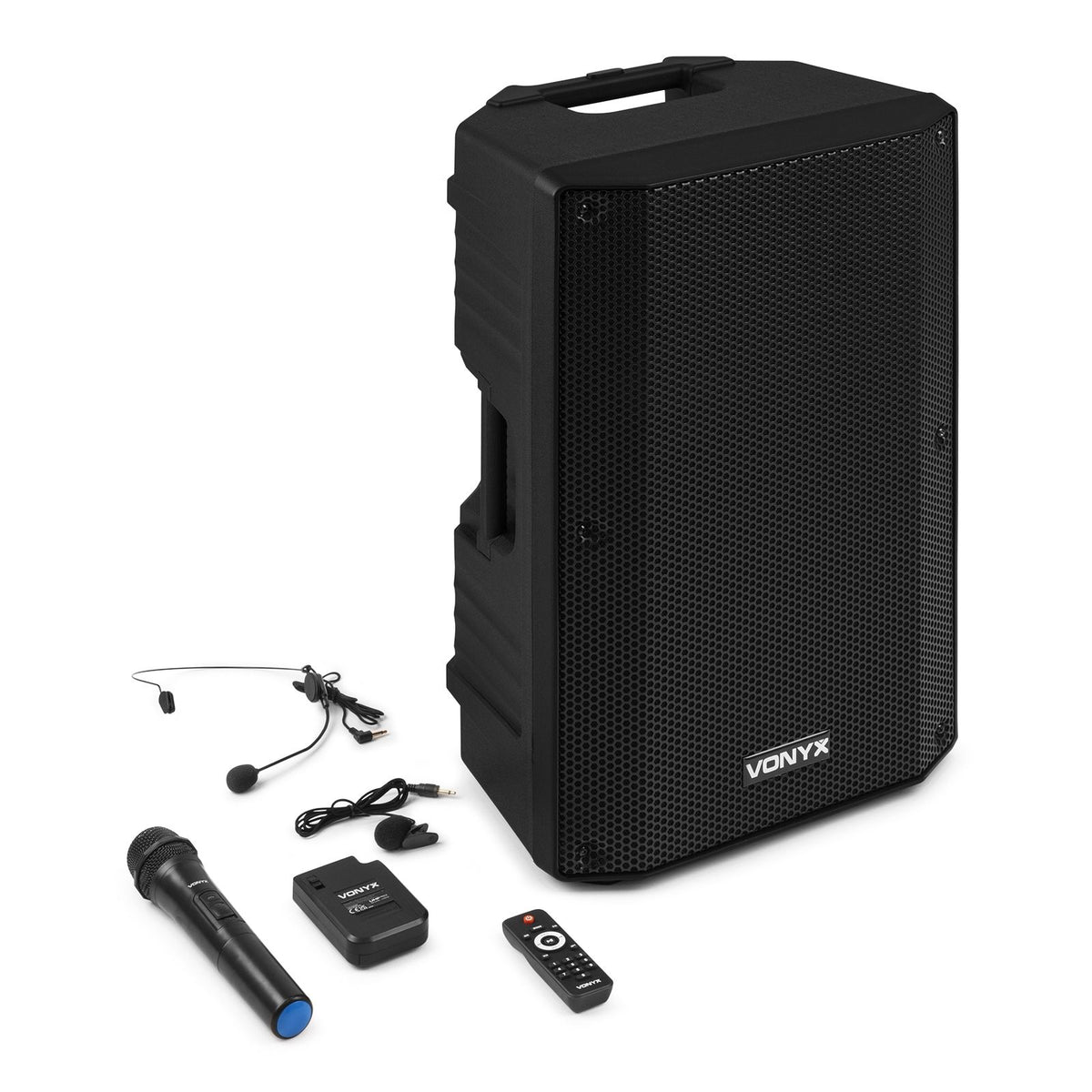 Vonyx VSA500-BP Draagbaar geluidssysteem 12" 800W Combi