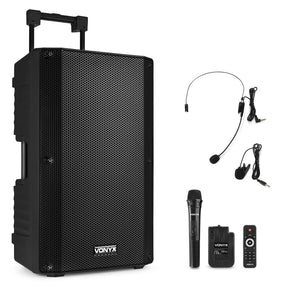 Vonyx VSA700-BP Draagbaar geluidssysteem 15" 1000W Combi