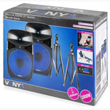 VONYX VPS152A 1000W Actieve Speakerset met Bluetooth, USB/SD en 15 inch Woofers