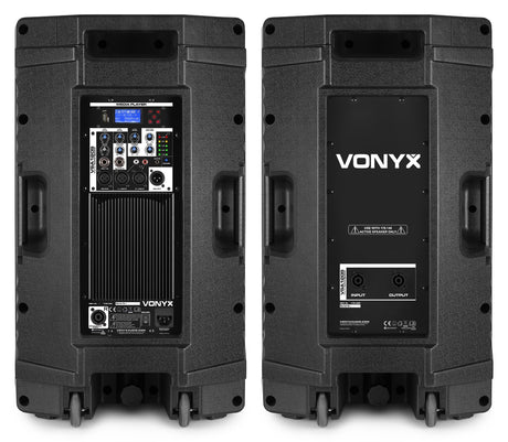 VONYX VSA120S 800W Actieve Stereo Speakerset met Bluetooth, USB Speler en 12 inch Woofers