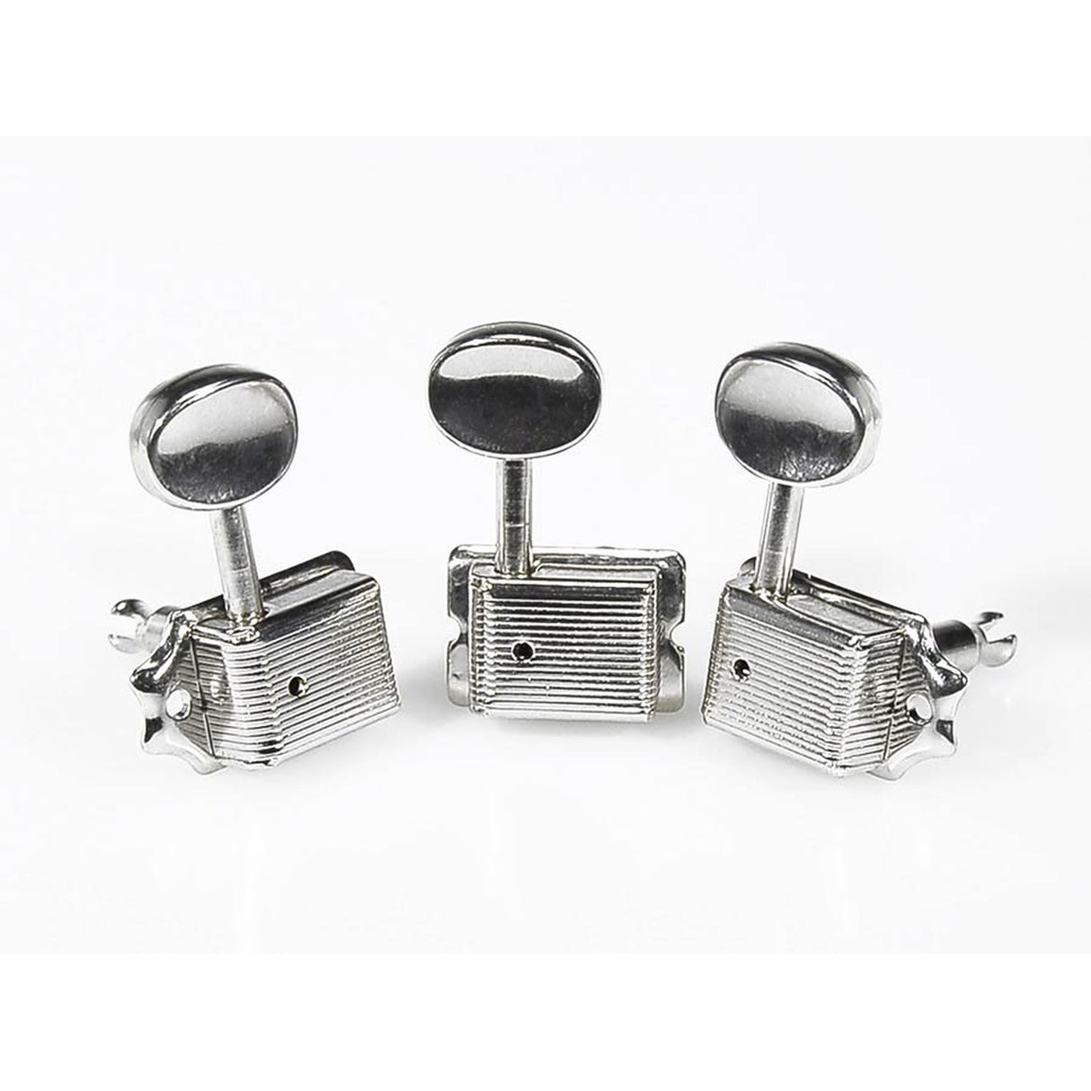Boston 62-CL Stemmechanieken voor gitaar, chroom, 6x links, vintage style, metalen knoppen