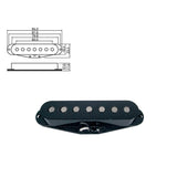 Boston PU-19-BK pickup enkele spoel Stallion 7-snarig, vintage alnico, zwart
