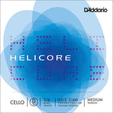 D'Addario H513-34M cello string G-3 3/4, tungsten/silver