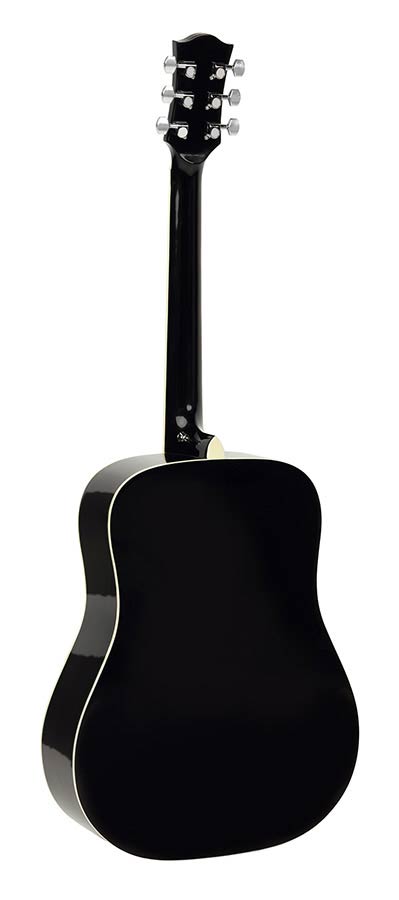 Richwood RD-12-BK Artist Series Dreadnought Akoestische Gitaarset Zwart met Capo, Stemapparaat en Tas