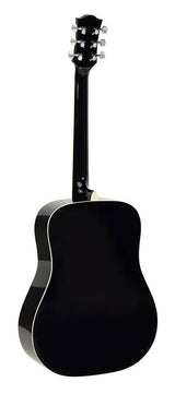 Richwood RD-12-BK Artist Series Dreadnought Akoestische Gitaarset Zwart met Capo, Stemapparaat en Tas