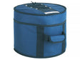 Boston DBL-12-T Deluxe gigbag voor tom 12", zwart-blauw, 15 mm gevoerd hardfoam