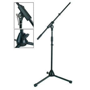 Boston MS-1350-BK Stage Pro Series microfoonstatief met hengel zwart