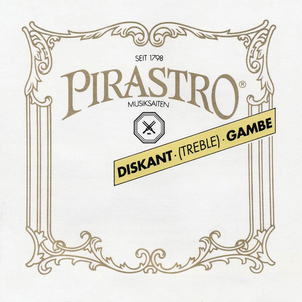 Pirastro P254620 treble-gamba string D-6 20 1/4 , gut core, silver