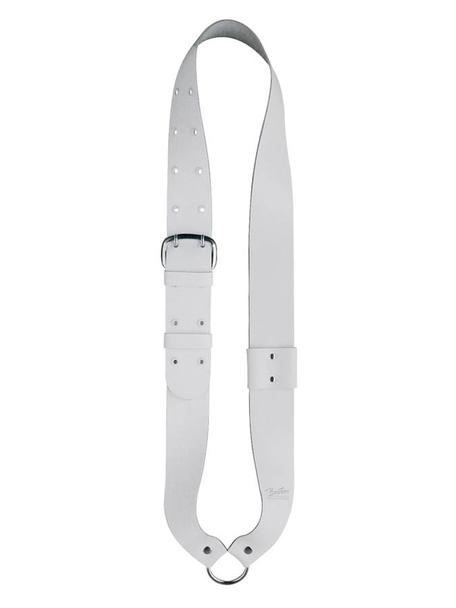 Boston SB-10 Bandelier voor kleine trom, leder, wit