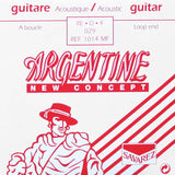 Argentine 1014-MF D-4 snaar, roundwound 029 loop end, from 1510-MF set, light tension