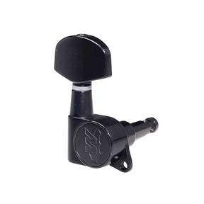 Wilkinson 191-BL Stemmechanieken voor gitaar, die cast, 6x links, zwart, low gearing 19:1
