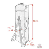 Leonardo VAC-47-BU Pro Series altvioolkoffer oblong verstelbaar zwart blauw