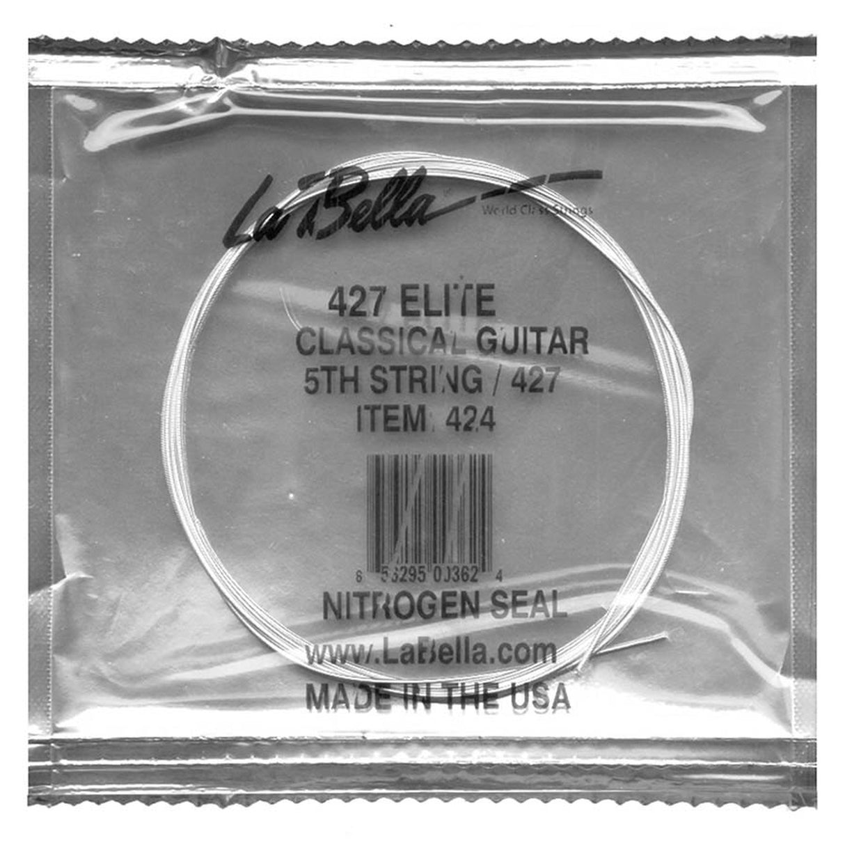 La Bella L-424 A-5 snaar, silverplated wound nylon