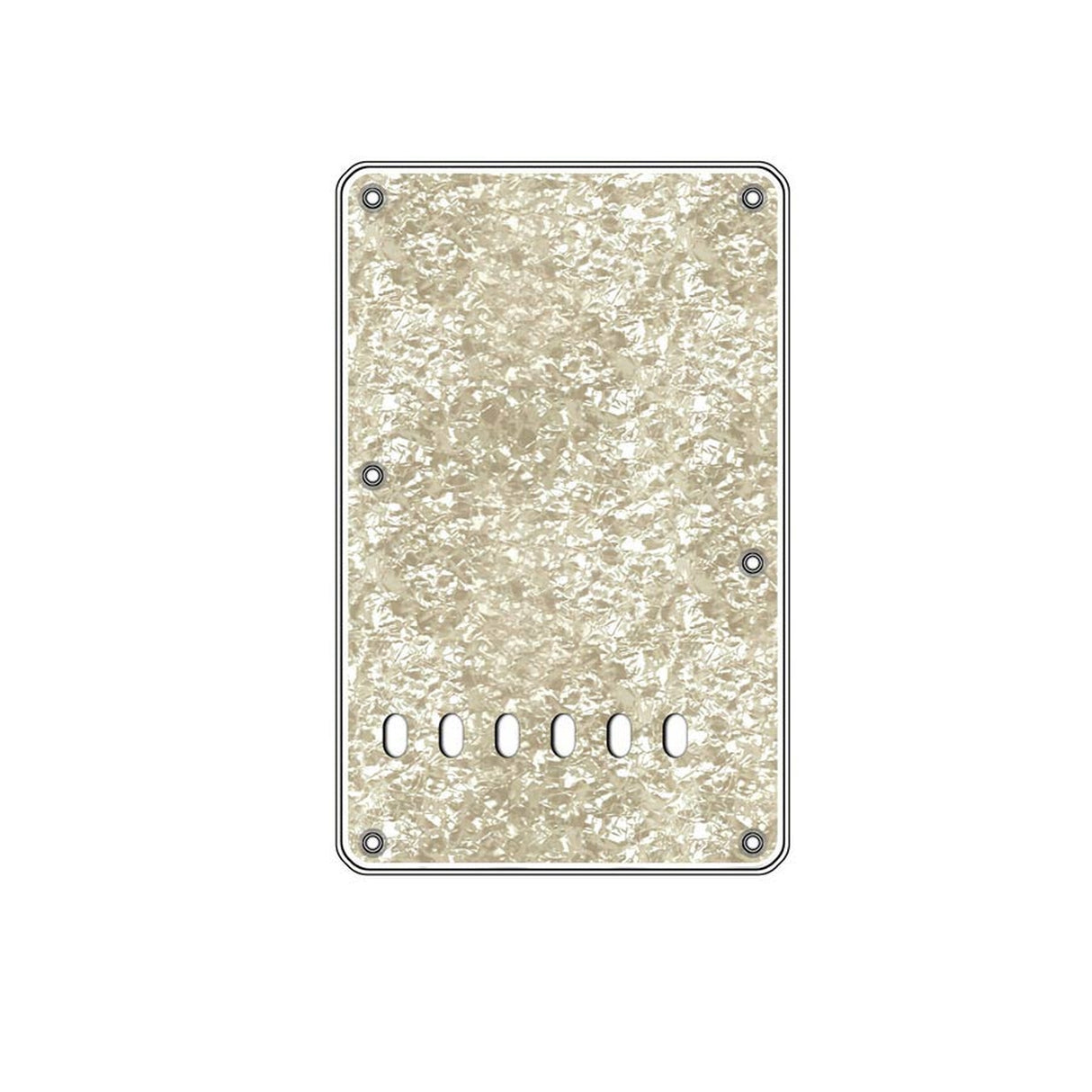 Boston BPL413-PW back plate, string spacing 11,2mm, 4 ply, standard Stallion, 86x138mm, lefthanded, pearl white