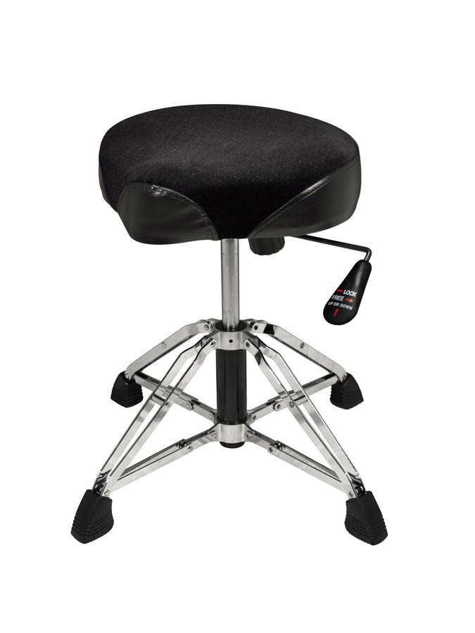 Hayman DTR-110 Drumkruk, in hoogte verstelbaar (pneumatisch), dubbelbenig, zadelzitting