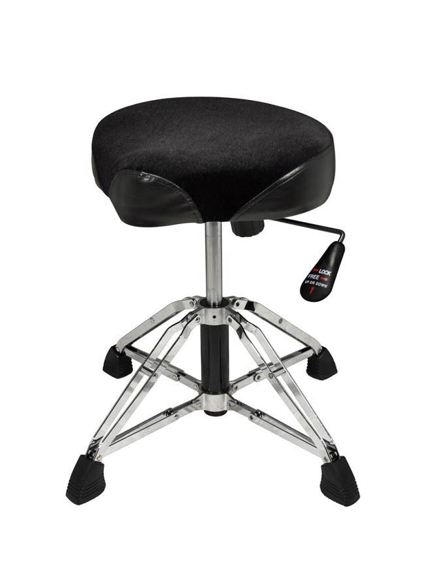 Hayman DTR-110 Drumkruk, in hoogte verstelbaar (pneumatisch), dubbelbenig, zadelzitting