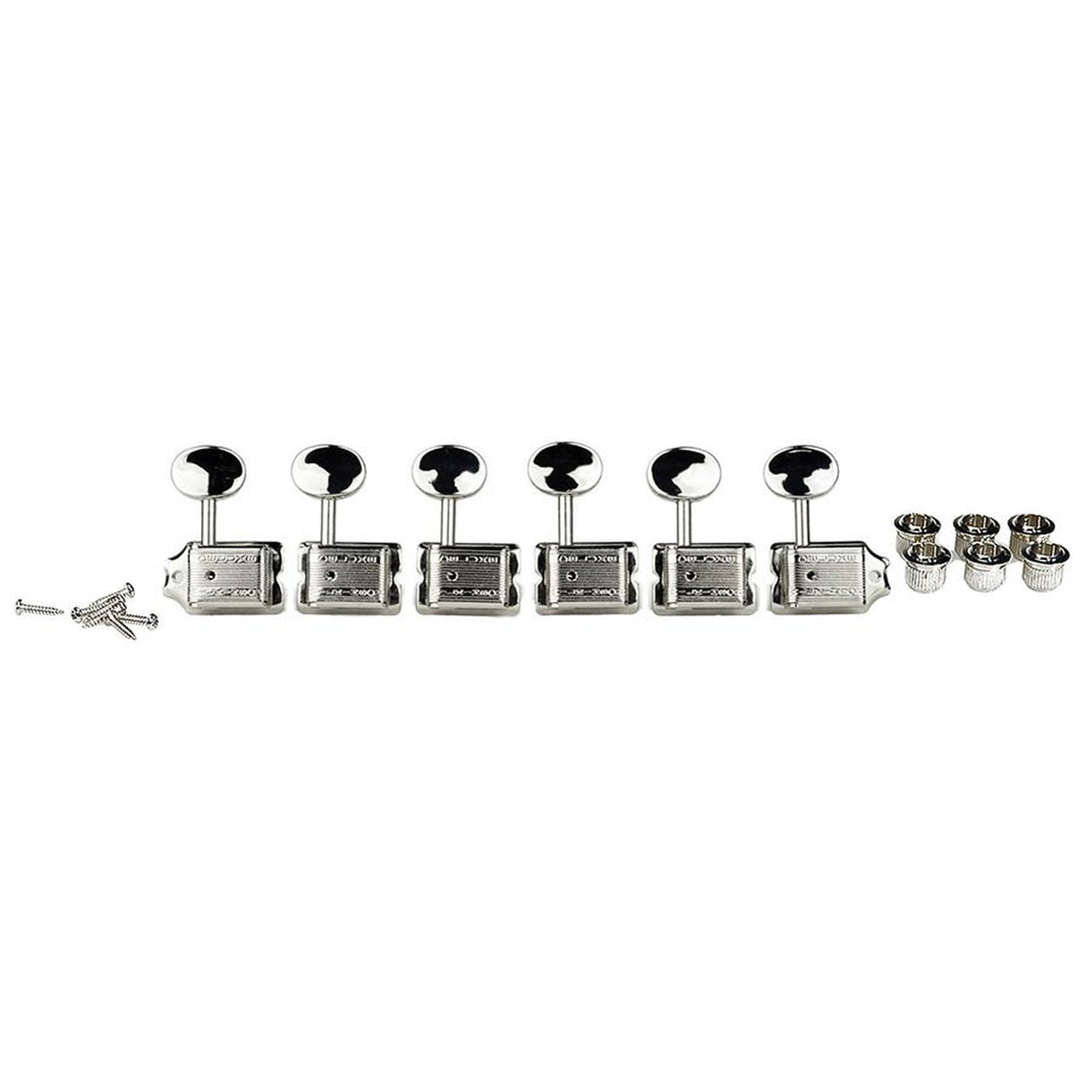 Wilkinson 162-CL Stemmechanieken voor gitaar, vintage F-style, 6x links, chroom, split as